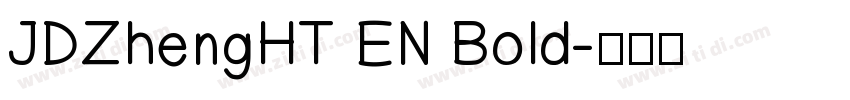 JDZhengHT EN Bold字体转换